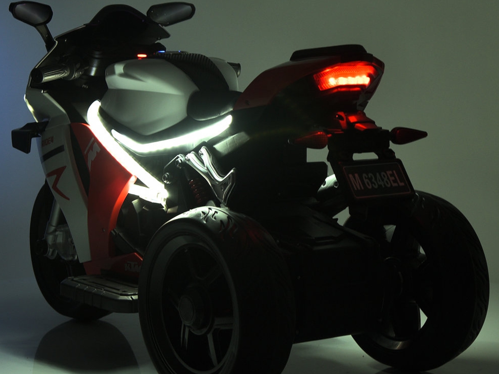 Электромотоцикл Bambi Racer M 6348EL-1-7, 1х12V/7AH, 2х35W, MP3, USB, TF, EVA, Bluetooth, до 50 кг