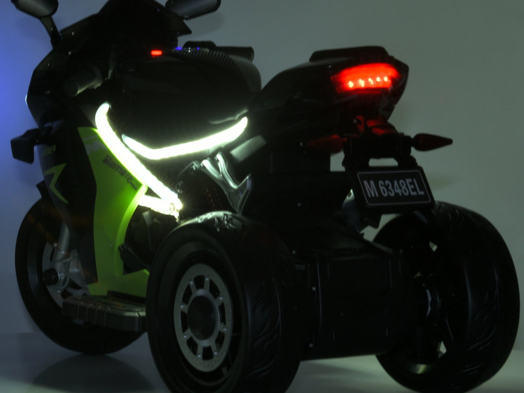 Электромотоцикл Bambi Racer M 6348EL-2-5, 1х12V/7AH, 2х35W, MP3, USB, TF, EVA, Bluetooth, до 50 кг