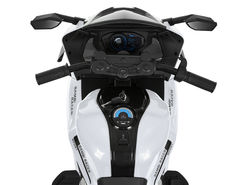 Електромотоцикл M 6358EL-1, 1х12V/12AH, 2х45W, USB, Bluetooth, EVA, TF, білий
