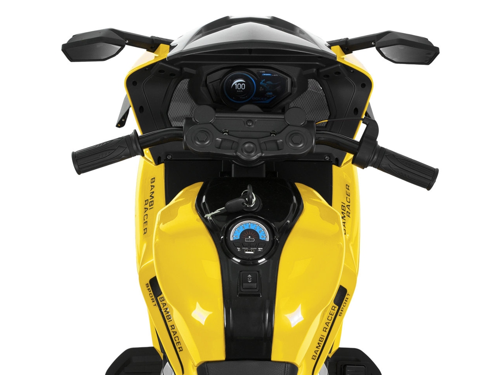 Электромотоцикл M 6358EL-6, 1х12V/12AH, 2х45W, USB, Bluetooth, EVA, TF, желтый