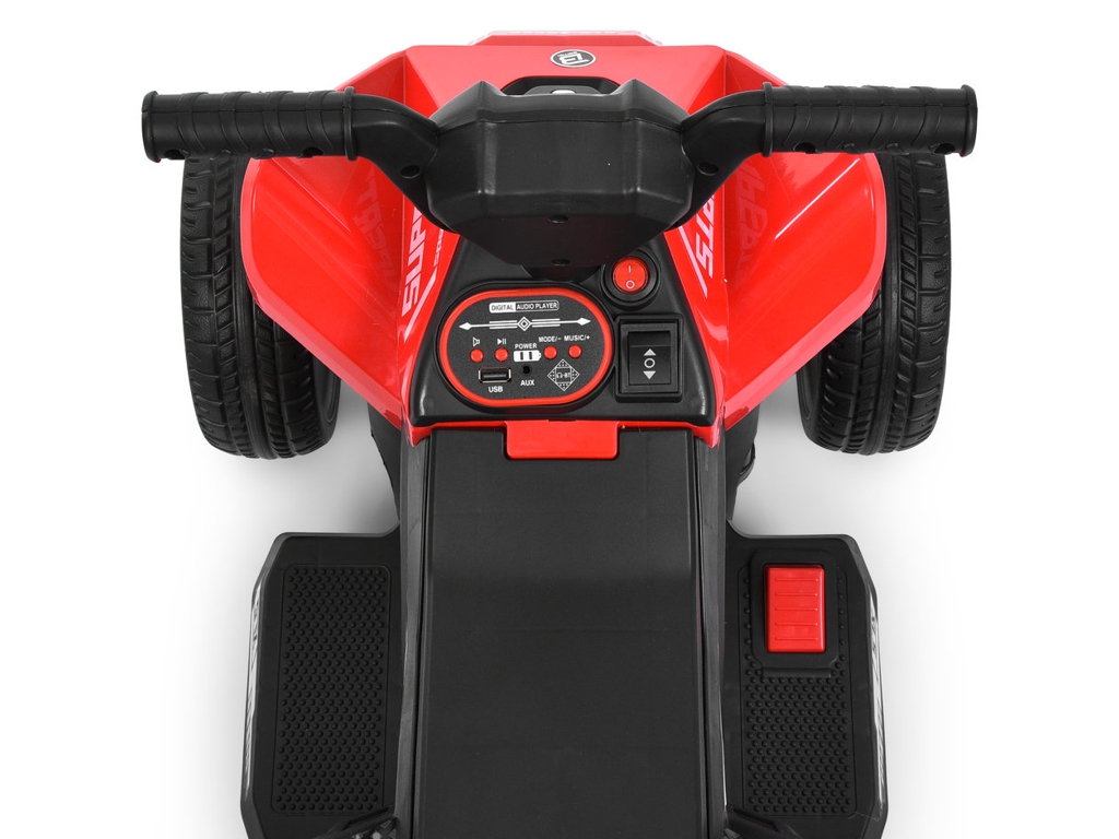 Детский электроквадроцикл Bambi Racer M 6362E-8, 1х6V7AH, 62×35W, EVA, Bluetooth, MP3, USB, красный