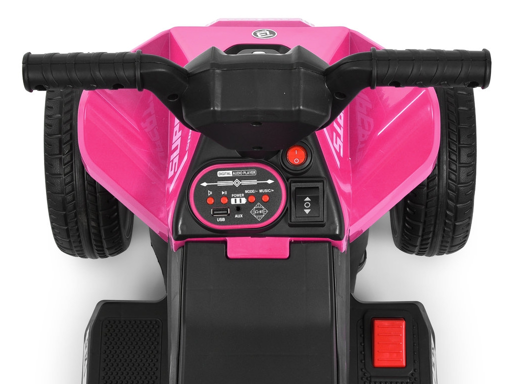 Детский электроквадроцикл Bambi Racer M 6362E-8, 1х6V7AH, 62×35W, EVA, Bluetooth, MP3, USB, розовый