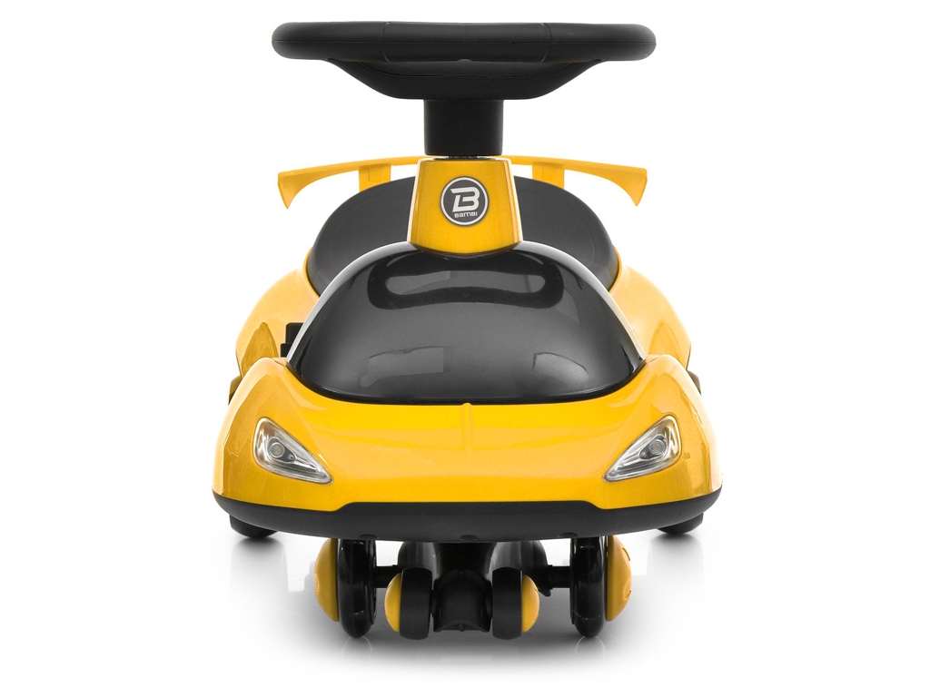 Детская каталка-бибикар Bambi Racer M 6363-6, 1х6V/4AH, 1х25W, свет, музыка, Bluetooth, желтый