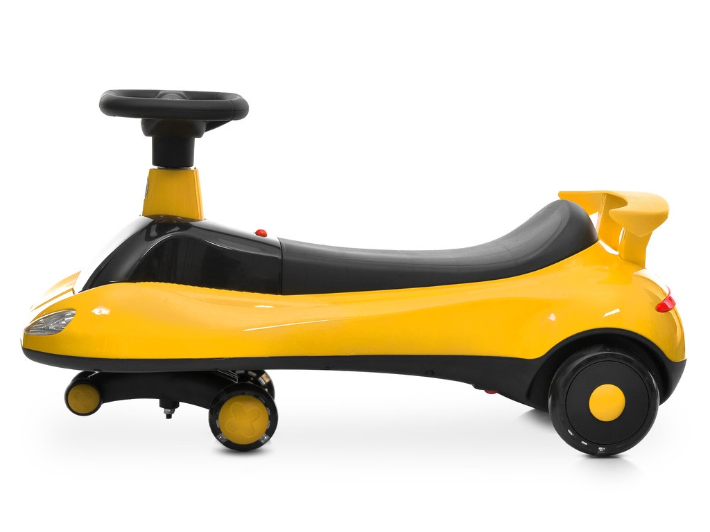Детская каталка-бибикар Bambi Racer M 6363-6, 1х6V/4AH, 1х25W, свет, музыка, Bluetooth, желтый