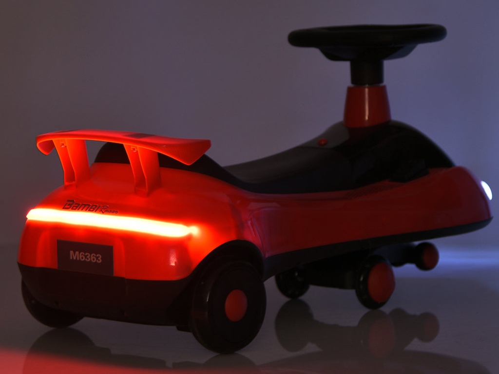 Детская каталка-бибикар Bambi Racer M 6363-6, 1х6V/4AH, 1х25W, свет, музыка, Bluetooth, желтый