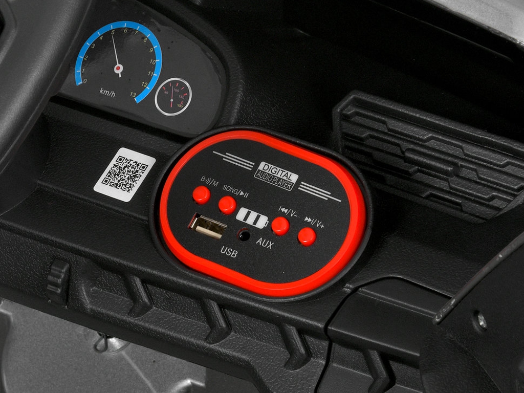 Електромобіль M 6365EBLRS-11 Mercedes-Benz, 4×25W, 1х12V/7AH, MP3, USB, TF, EVA, Bluetooth, сірий