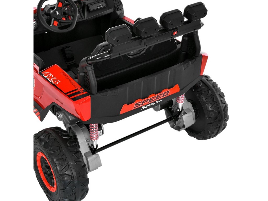 Электромобиль детский джип M 6373EBLR-3, 125 см, 24V, 2x150W, свет и музыка, красный Bambi Racer