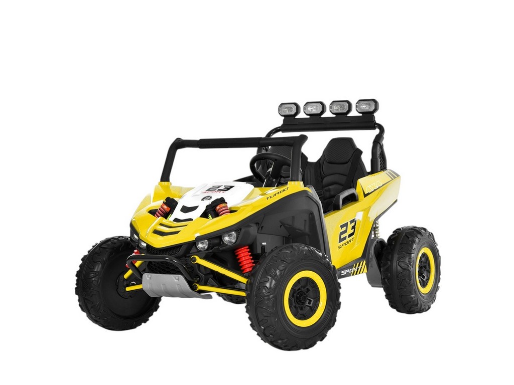 Электромобиль детский джип M 6373EBLR-6, 125 см, 24V, 2x150W, свет и музыка, желтый, Bambi Racer