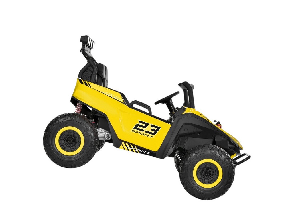 Электромобиль детский джип M 6373EBLR-6, 125 см, 24V, 2x150W, свет и музыка, желтый, Bambi Racer