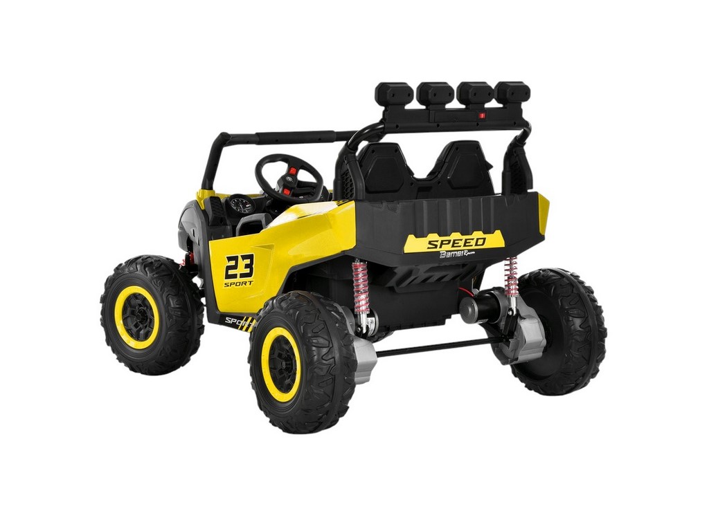 Электромобиль детский джип M 6373EBLR-6, 125 см, 24V, 2x150W, свет и музыка, желтый, Bambi Racer