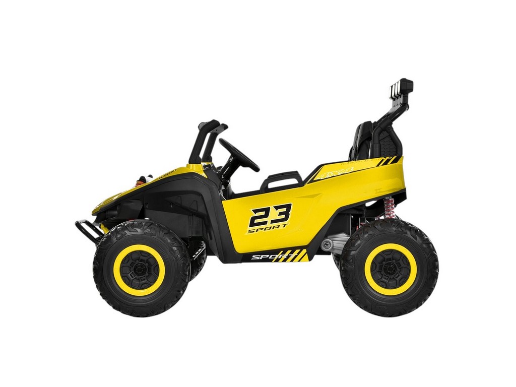 Электромобиль детский джип M 6373EBLR-6, 125 см, 24V, 2x150W, свет и музыка, желтый, Bambi Racer