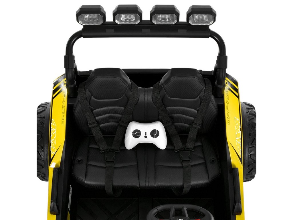 Электромобиль детский джип M 6373EBLR-6, 125 см, 24V, 2x150W, свет и музыка, желтый, Bambi Racer