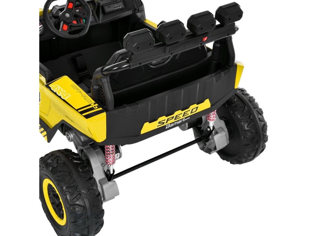 Электромобиль детский джип M 6373EBLR-6, 125 см, 24V, 2x150W, свет и музыка, желтый, Bambi Racer