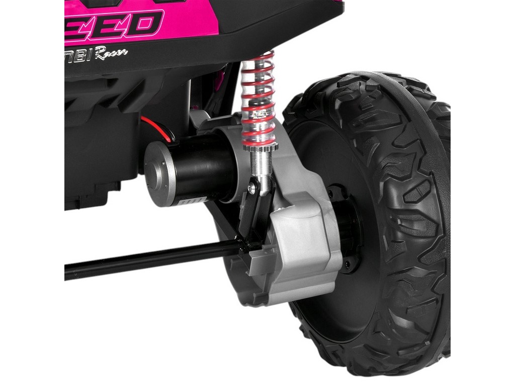 Электромобиль детский джип M 6373EBLR-8, 125 см, 24V, 2x150W, свет и музыка, розовый, Bambi Racer