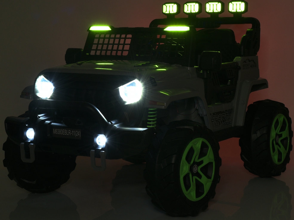 Электромобиль Джип M 6380EBLR-11(24V), р/к2,4G, 1х24V/8AH, 4х45W, MP3, USB, TF, Bluetooth, EVA