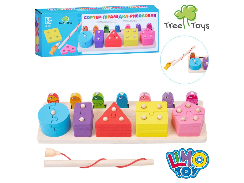 Деревянная игрушка Геометрика. Tree Toys MD 0824