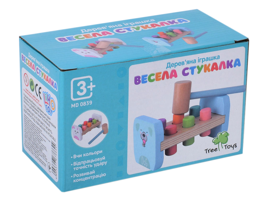 Деревянная игрушка Стукачка. MD 0839