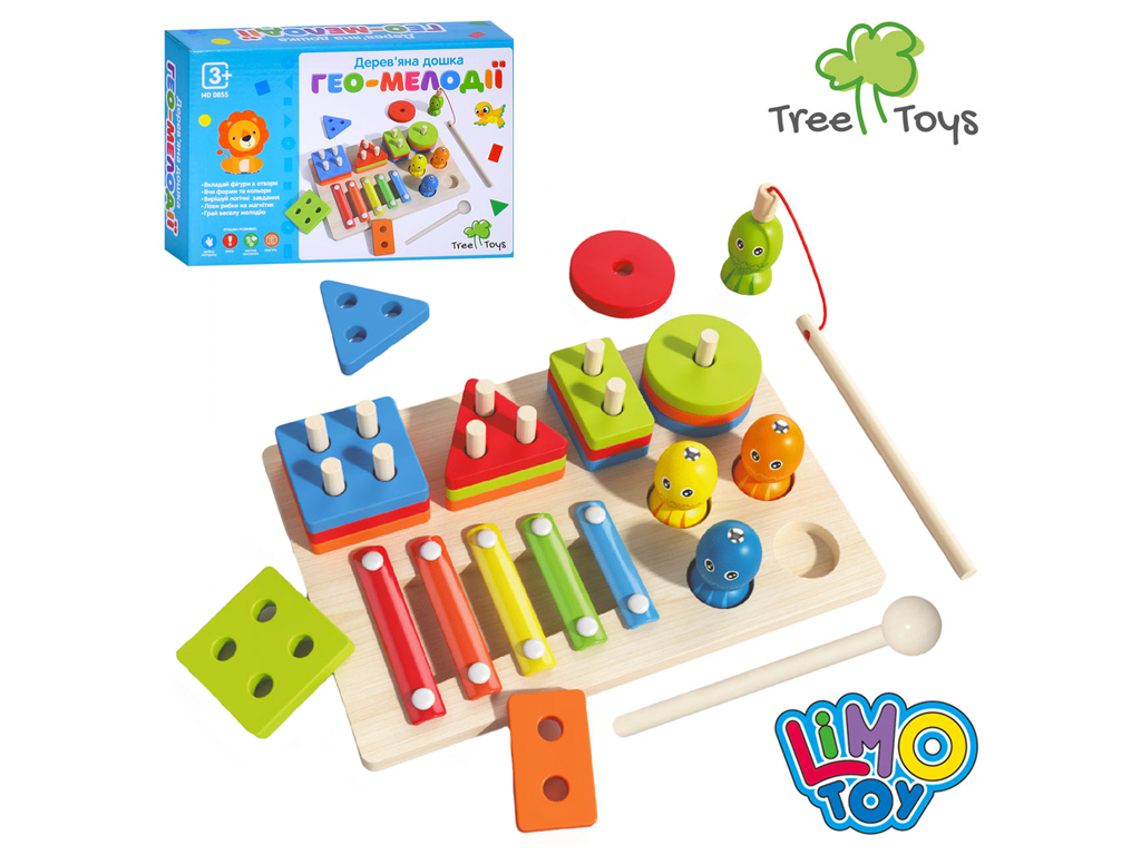 Деревянная игрушка Многофункциональная доска. Tree Toys MD 0855