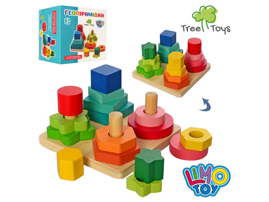 Деревянная игрушка Геометрика. Tree Toys MD 1190