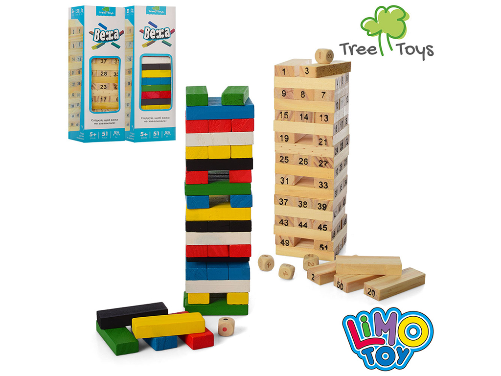 Деревянная игрушка Игра башня. Tree Toys MD 1211