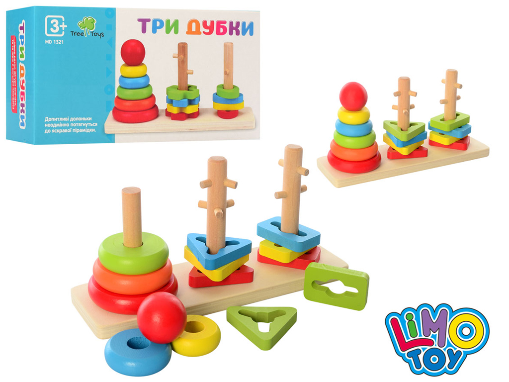 Деревянная игрушка Пирамидка-ключ. Tree Toys MD 1321