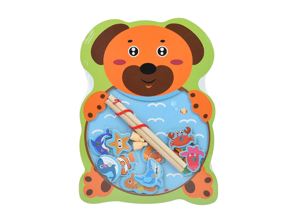 Деревянная магнитная игра рыбалка, 8 видов (цена за 1шт)