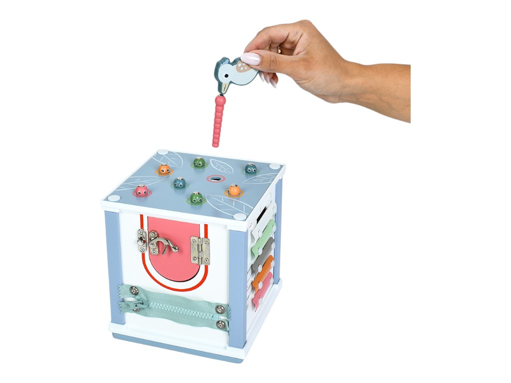 Дерев'яний ігровий розвиваючий центр, бізікуб  MD 1381, 6в1, Tree Toys