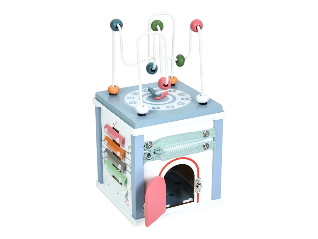 Дерев'яний ігровий розвиваючий центр, бізікуб  MD 1381, 6в1, Tree Toys