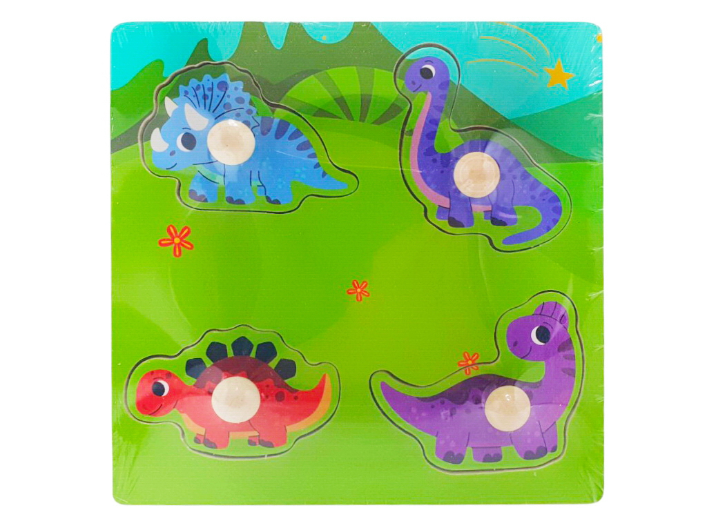 Деревянная игрушка рамка-вкладыш с ручкой, 15×15 см, 4 фигуры, микс видов (цена за 1 шт)