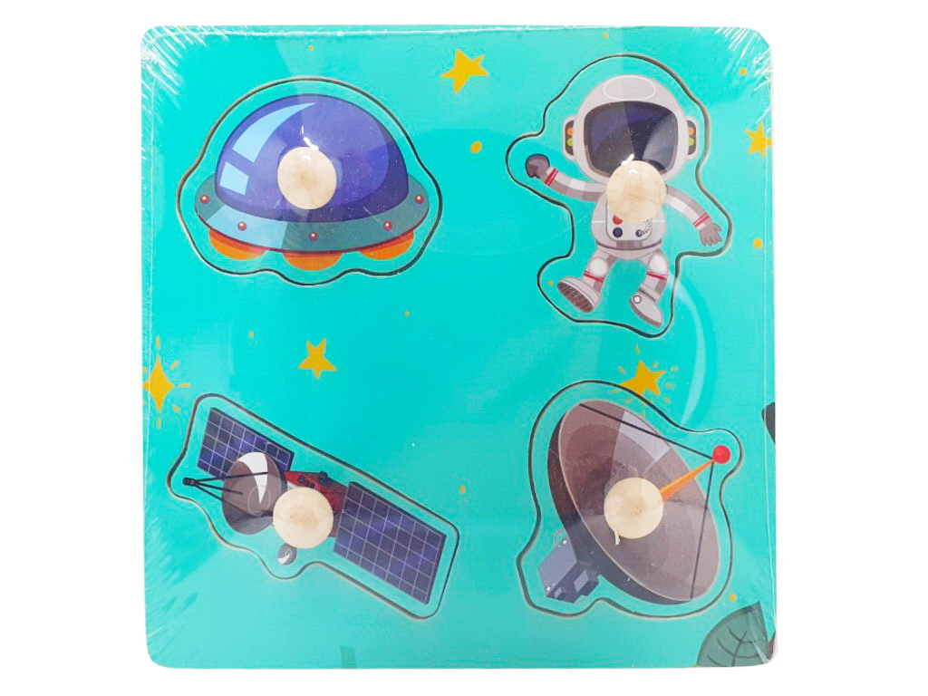 Деревянная игрушка рамка-вкладыш с ручкой, 15×15 см, 4 фигуры, микс видов (цена за 1 шт)