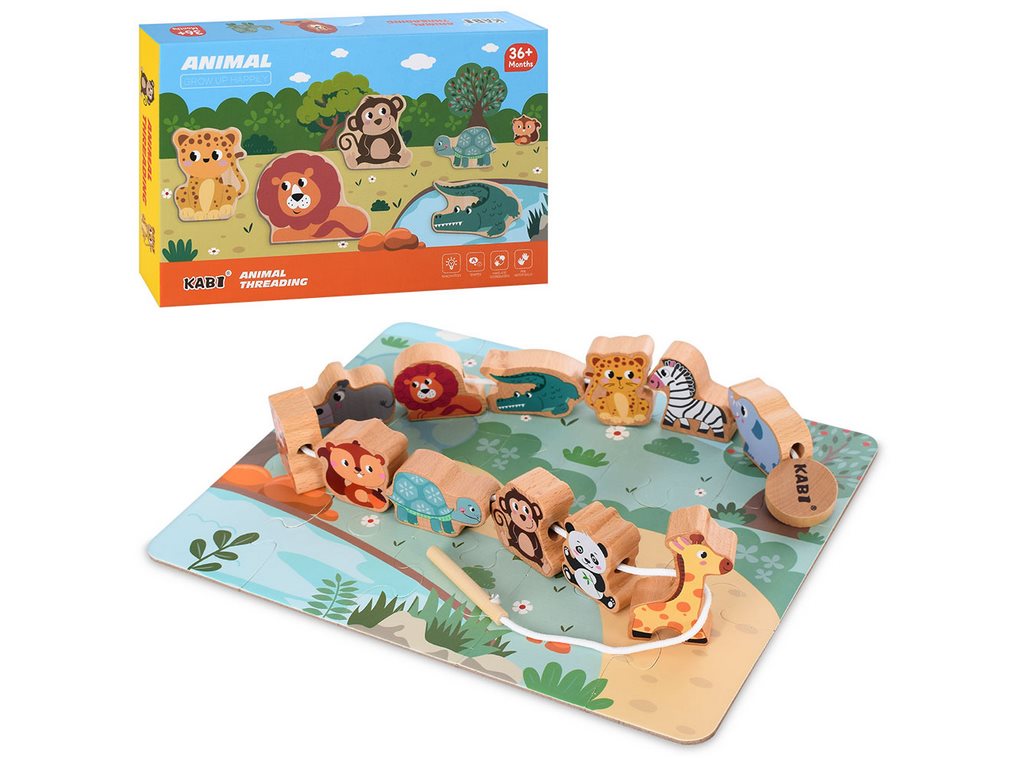 Деревянная игрушка Шнуровка. MD 1628