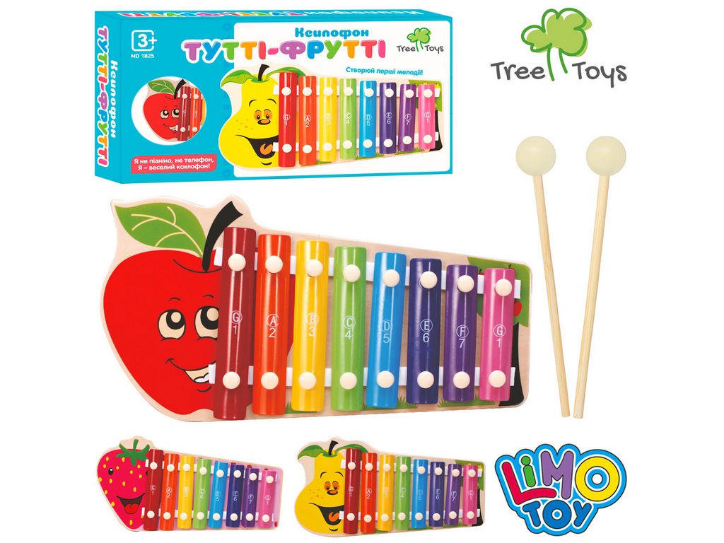 Деревянная игрушка Ксилофон. Tree Toys MD 1825