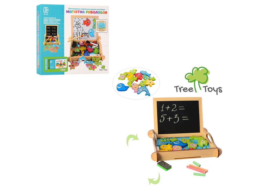 Деревянная игрушка магнитная Рыбалка. Tree Toys MD 2139