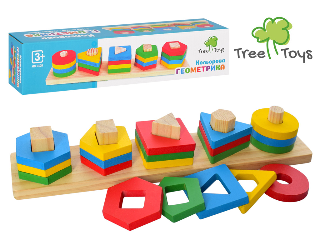 Деревянная игрушка Геометрика. Tree Toys MD 2305