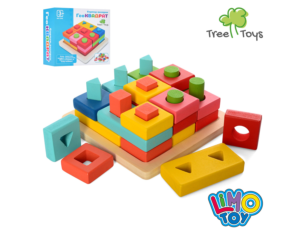 Деревянная игрушка Геометрика Геометрические фигуры. Tree Toys MD 2345