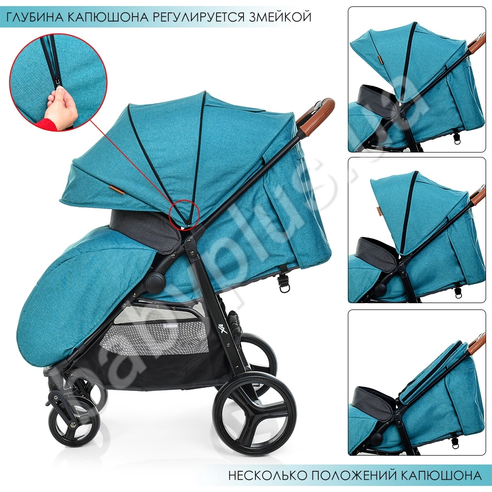 Коляска детская. EL CAMINO ME 1024L X4 Sea Green