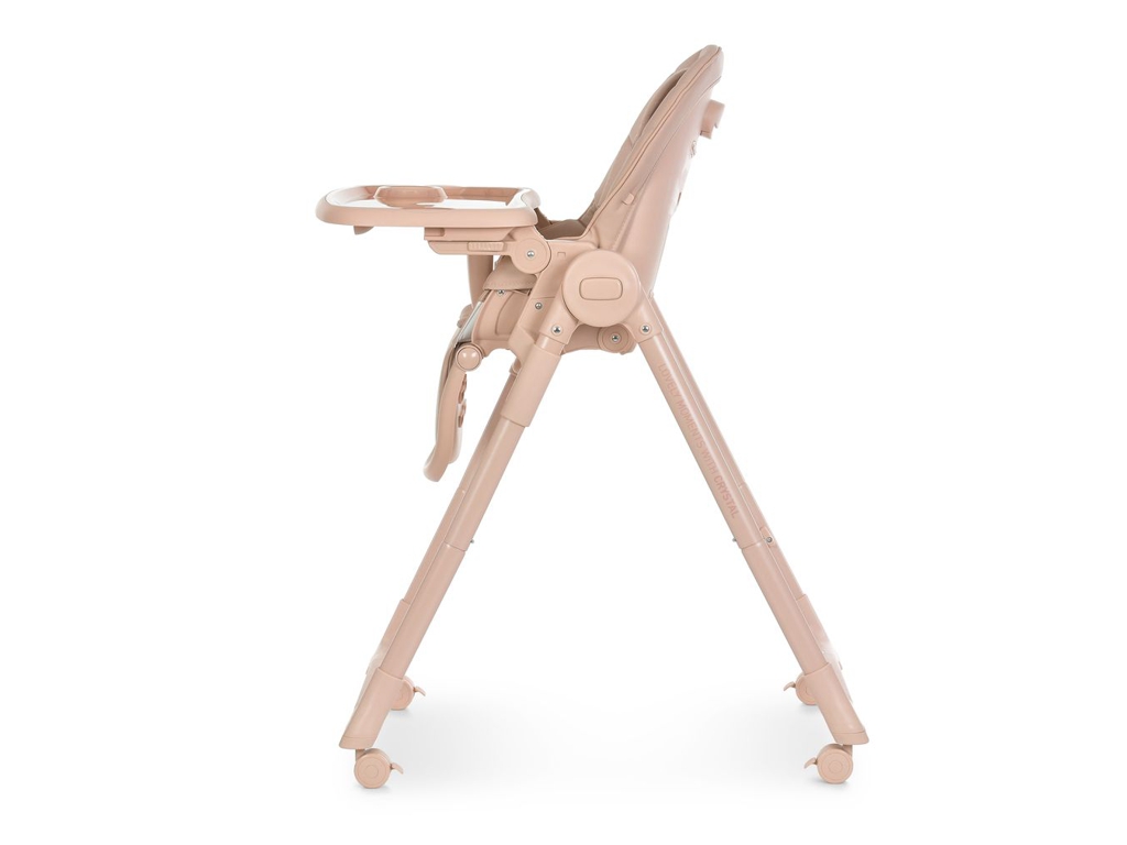 Стульчик для кормления El Camino CRYSTAL ME 1037 Nude Pink. 5-точечные ремни, вкладыш