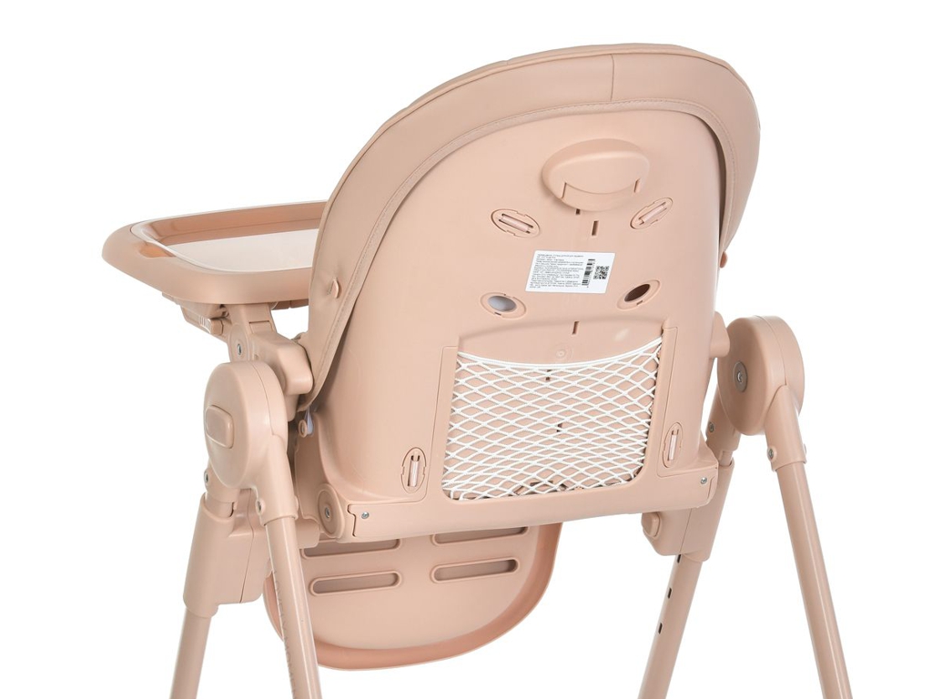 Стульчик для кормления El Camino CRYSTAL ME 1037 Nude Pink. 5-точечные ремни, вкладыш