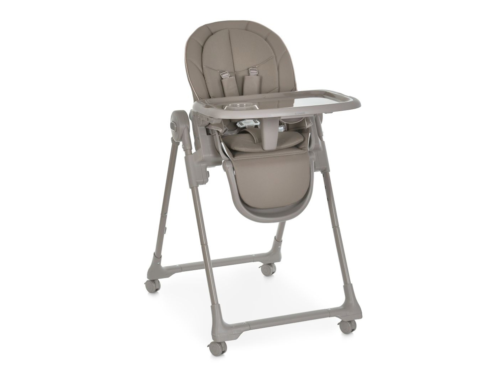 Стільчик для годування El Camino CRYSTAL ME 1037 Nude Taupe. 5-точкові ремені, вкладиш