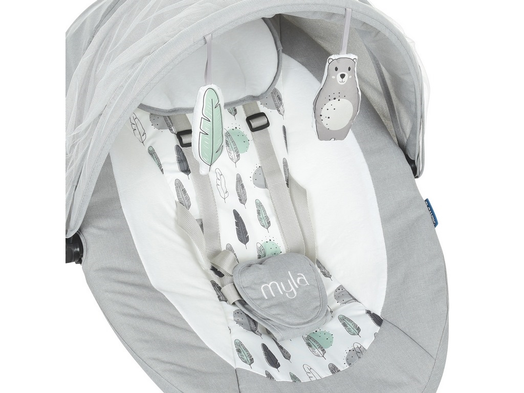 Заколисуючий центр ME 1074 Myla Soft Mint, таймер, музика, EL CAMINO