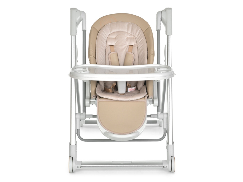 Детский стульчик-качалка 2 в 1 Debut ME 1102 Gentle Beige, 5 скоростей, Bluetooth, бежевый