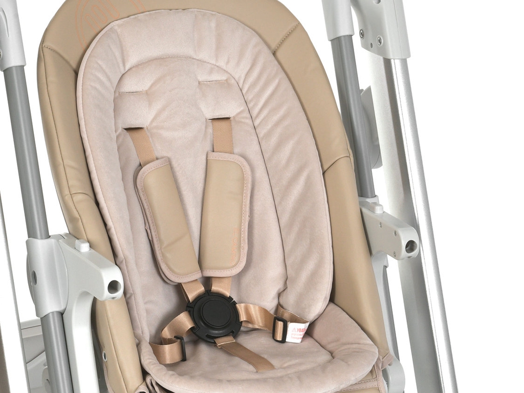 Детский стульчик-качалка 2 в 1 Debut ME 1102 Gentle Beige, 5 скоростей, Bluetooth, бежевый