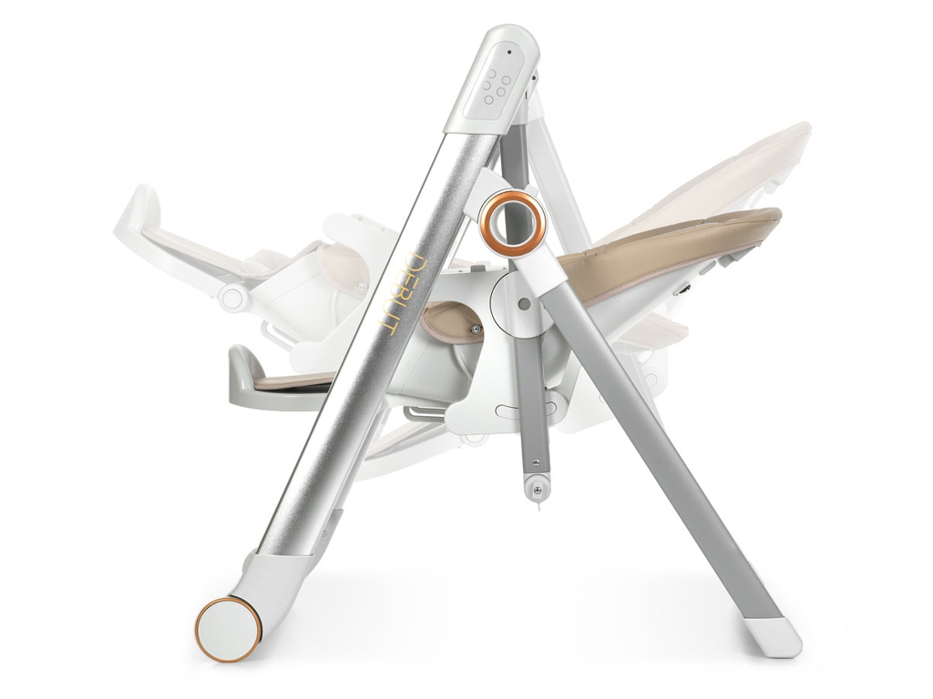 Детский стульчик-качалка 2 в 1 Debut ME 1102 Gentle Beige, 5 скоростей, Bluetooth, бежевый