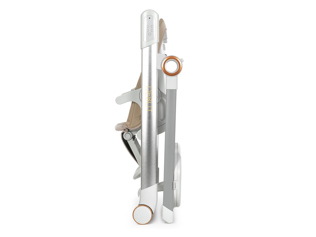 Детский стульчик-качалка 2 в 1 Debut ME 1102 Gentle Beige, 5 скоростей, Bluetooth, бежевый