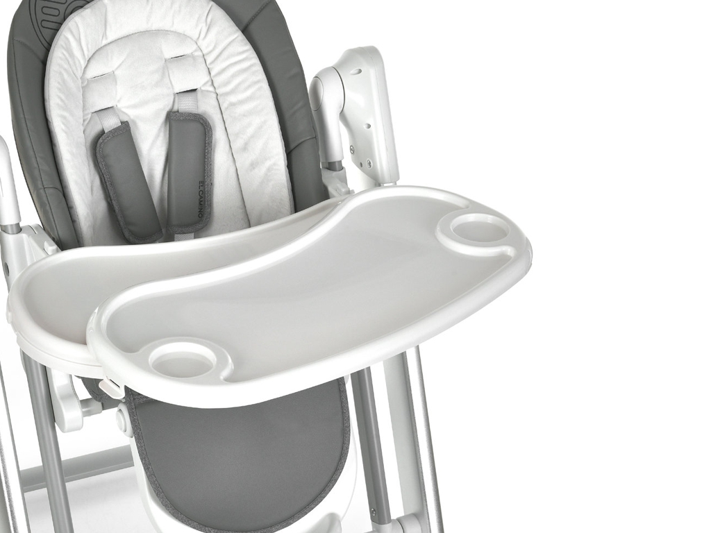 Детский стульчик-качалка 2 в 1 Debut ME 1102 Gentle Dark Gray, 5 скоростей, Bluetooth, серый