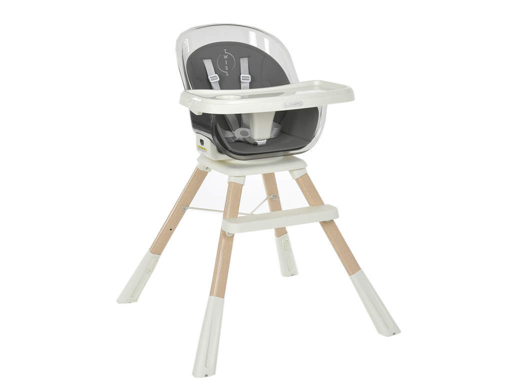 Стульчик для кормления. EL CAMINO ME 1104 TWIST Gray