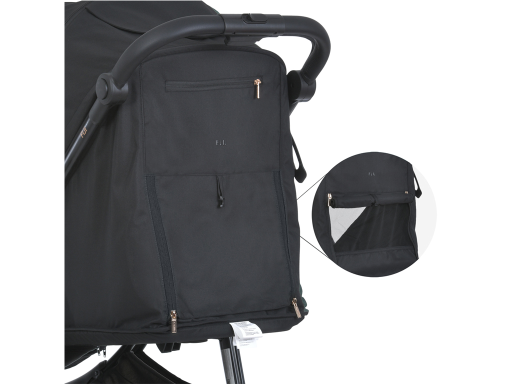 Коляска дитяча прогулянкова. EL CAMINO ME 1113-2 FIJI Black Matt