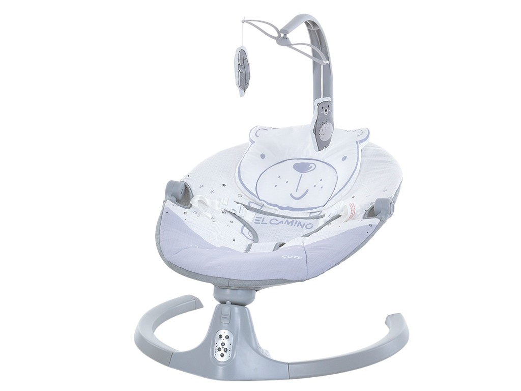 Заколисуючий центр ME 1116 Cute Gray, 5 швидкостей, Bluetooth, EL CAMINO