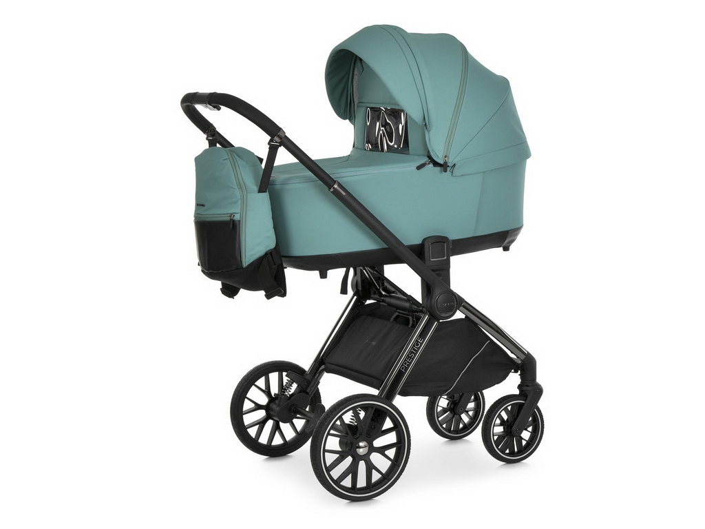 Коляска универсальная 2в1EL Camino Prestige ME 1124-3 Jade Green, зеленая