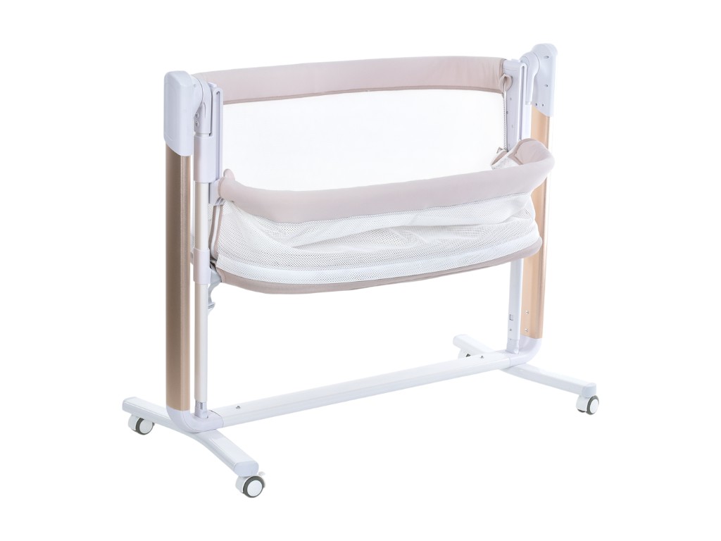 Кроватка-манеж ME 1125 G NOA Beige, app-управление, LED-экран, EL CAMINO